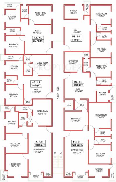 Antony Associates Der Haus Second Floor Cluster Plan