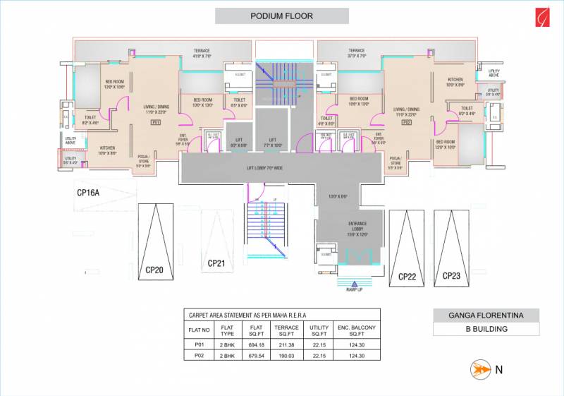 Images for Cluster Plan of Goel Ganga Florentina