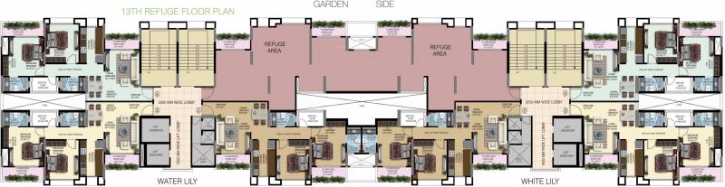 Images for Cluster Plan of Nahar Water Lily And White Lily