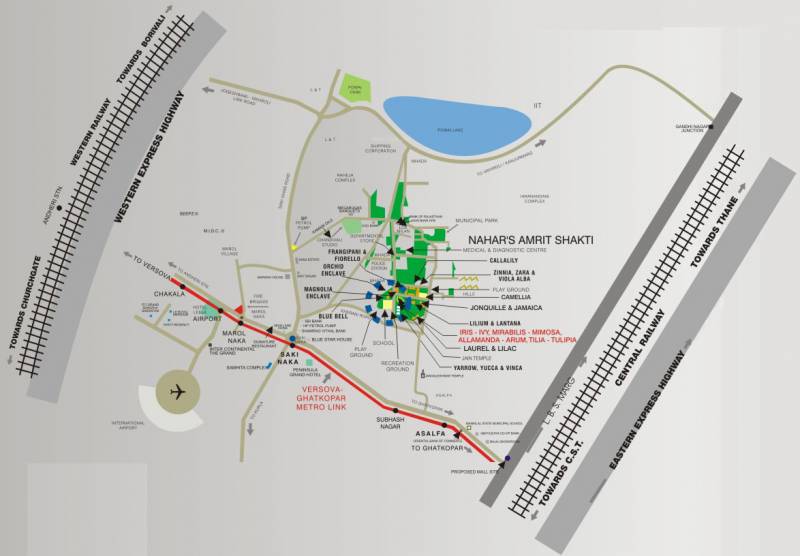  8-towers Images for Location Plan of Nahar 8 Towers