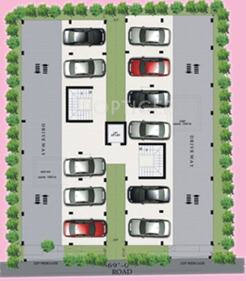 arasur-builders avantika Block A & Block B Cluster Plan for ground Floor