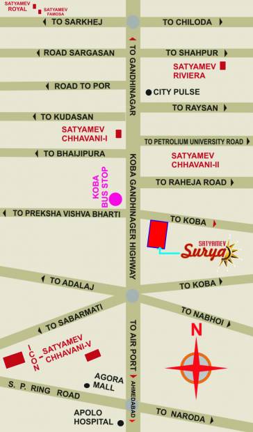 Images for Location Plan of Shree Gayatri Realty Satyamev Surya