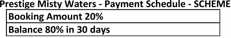 Images for Payment Plan of Prestige Misty Waters