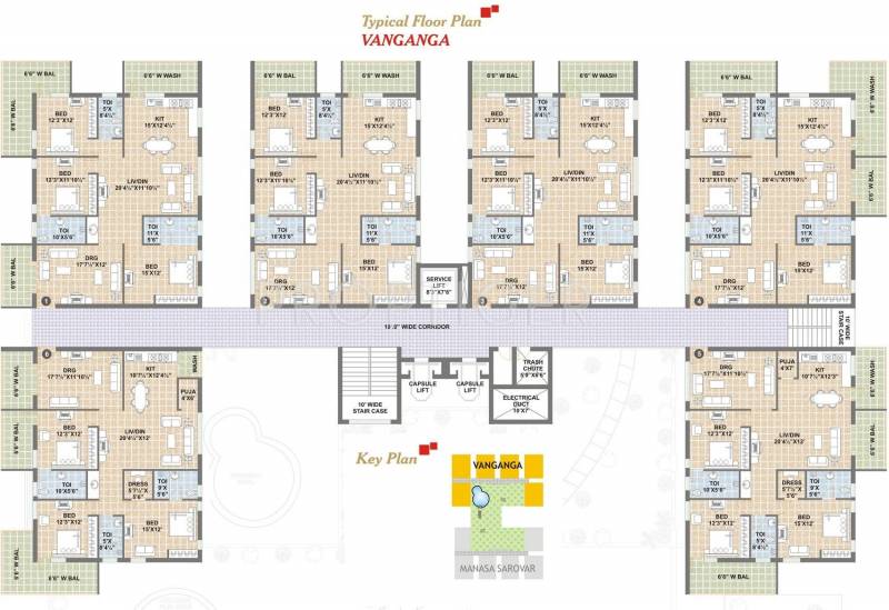 Images for Cluster Plan of Sree Hima Sai Lake View Towers