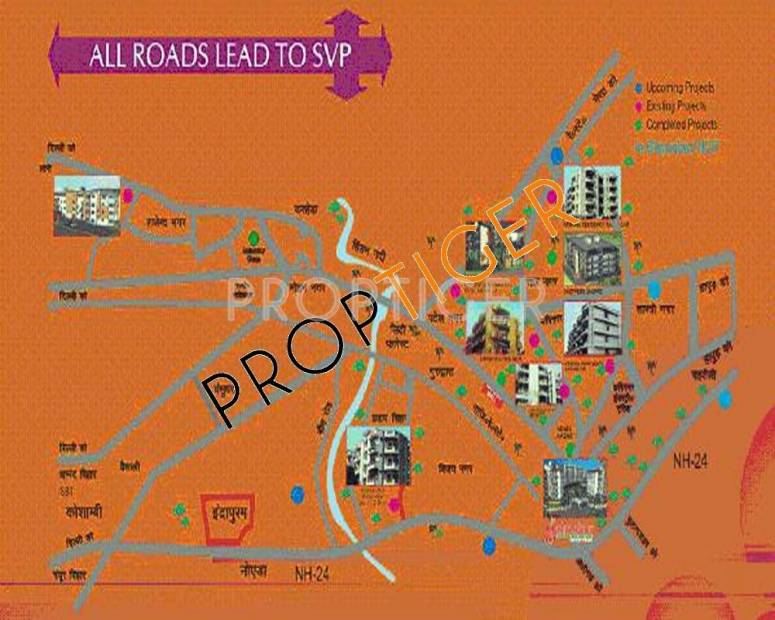 SVP Group Gulmohur Tower Location Plan