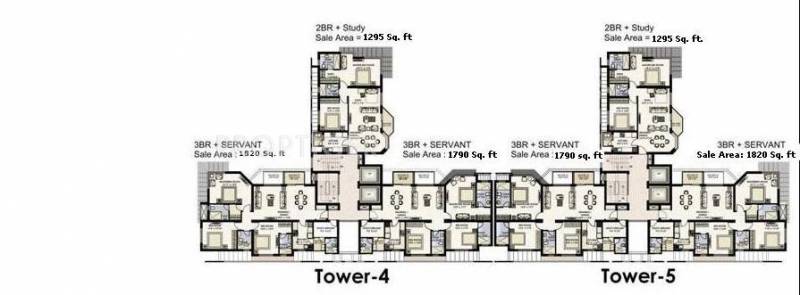  moon-court Tower 4 Cluster Plan