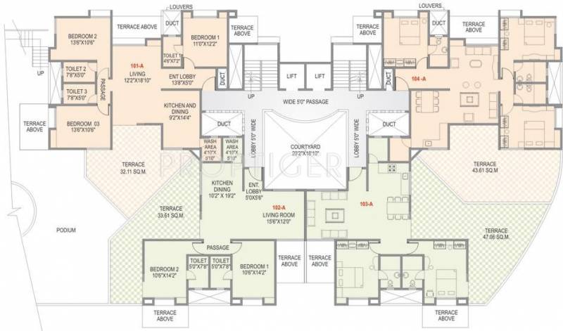 Images for Cluster Plan of MS Karan Athena A Building And B Building