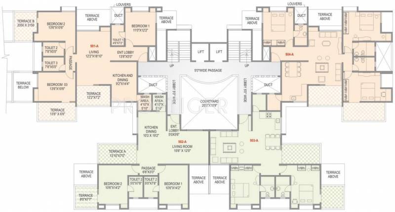 Images for Cluster Plan of MS Karan Athena A Building And B Building