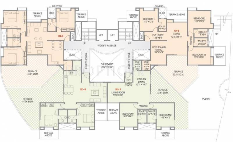 Images for Cluster Plan of MS Karan Athena A Building And B Building