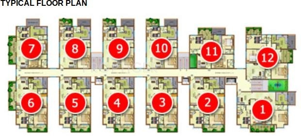  flora-ncb Tower A Cluster Plan
