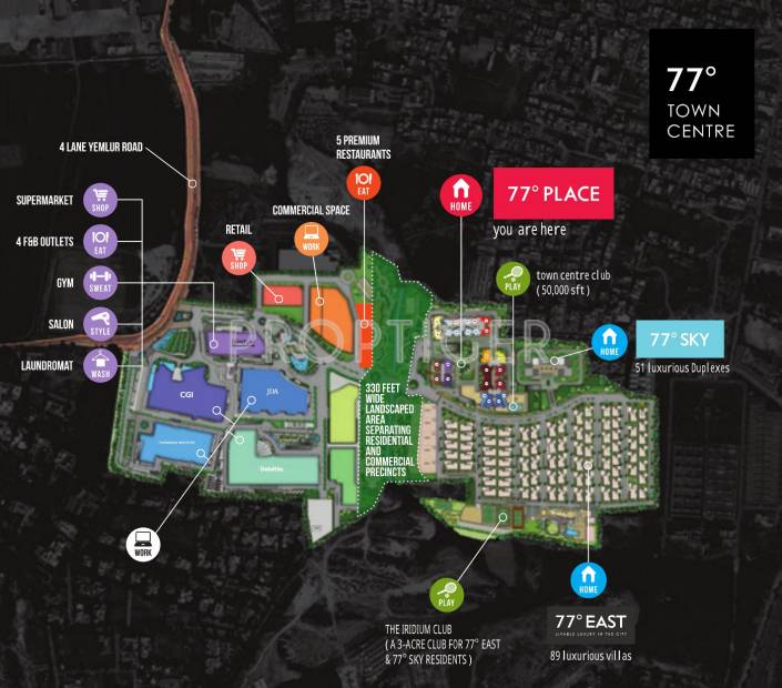  77-place Images for Master Plan of DivyaSree 77 Place