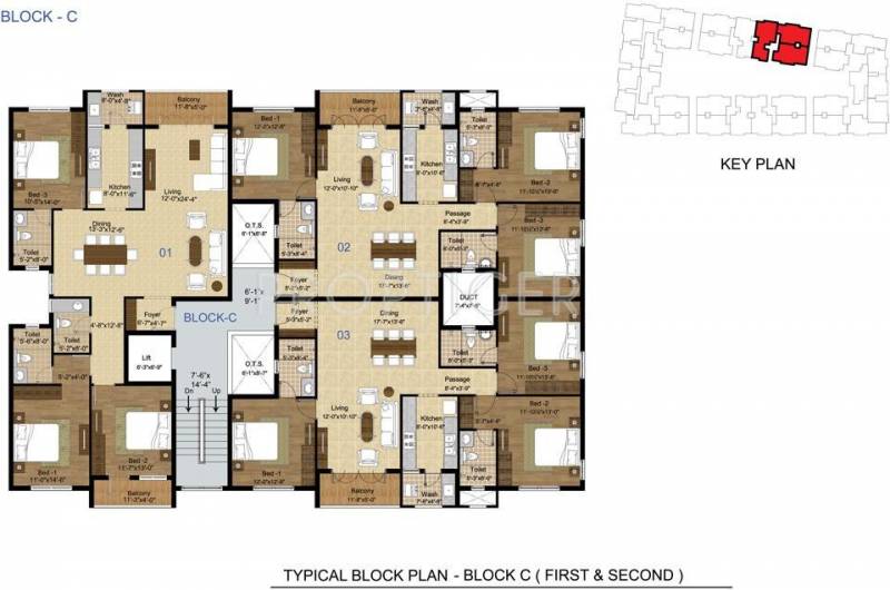 Images for Cluster Plan of Lancor The Central Park Lake Front