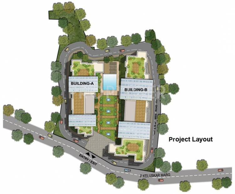  meridia Images for Layout Plan of Omkar Meridia
