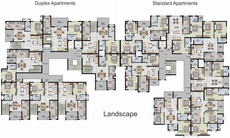 uniworth-finewest tranquil Block 1 & 2 Cluster Plan for 3rd Floor