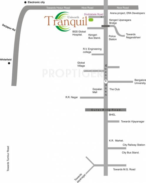 uniworth-finewest tranquil Location Plan