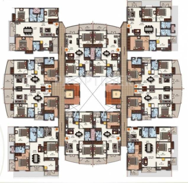  shilphitha-royal Block A1 Cluster Plan