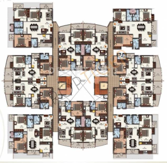  shilphitha-royal Block A3 Cluster Plan