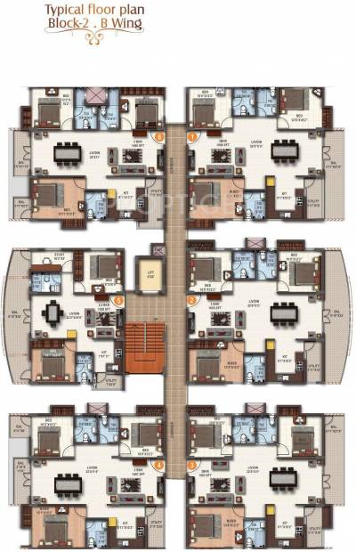  shilphitha-royal Block B3 Cluster Plan