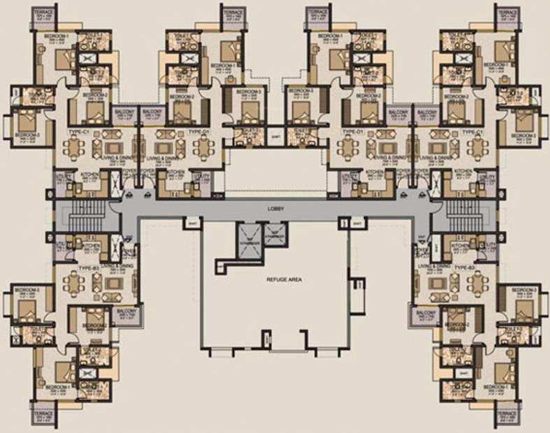  ivory Images for Cluster Plan of Sobha Ivory