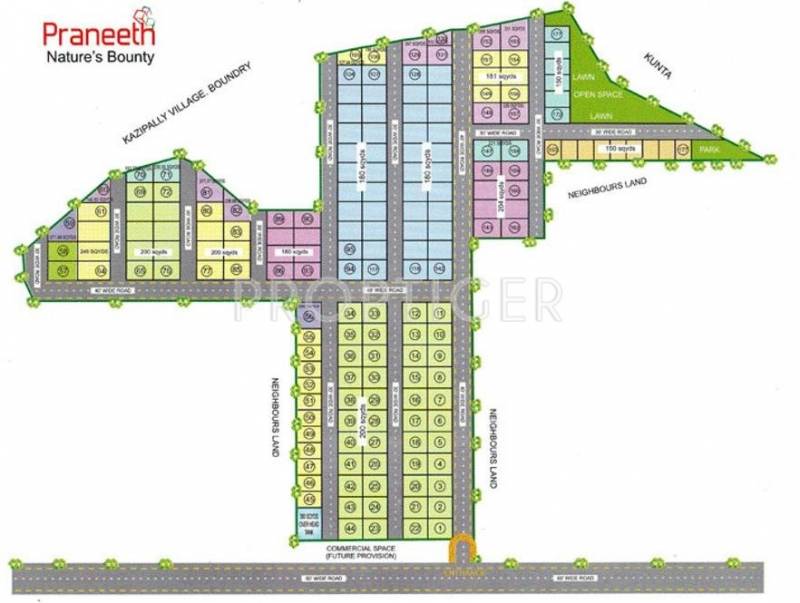 Images for Layout Plan of Praneeth Natures Bounty Phase I
