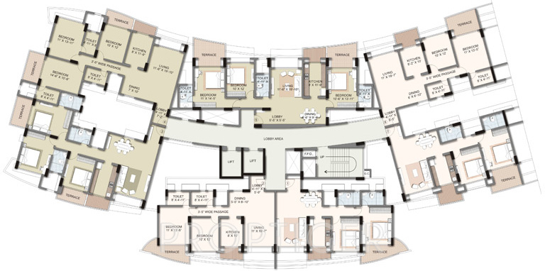  harmony Images for Cluster Plan of Kalpataru Harmony