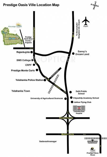  oasis Images for Location Plan of Prestige Oasis