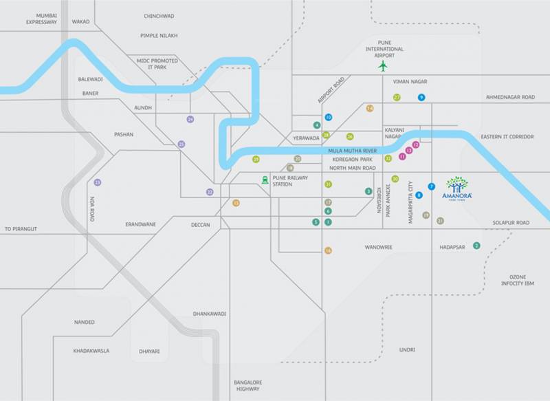 Images for Location Plan of Amanora Gateway Towers I