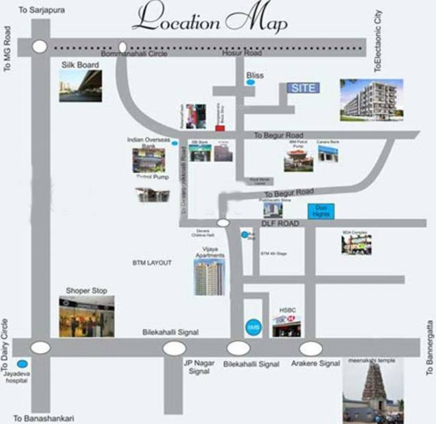  comforts Images for Location Plan of Prabhavathi Comforts