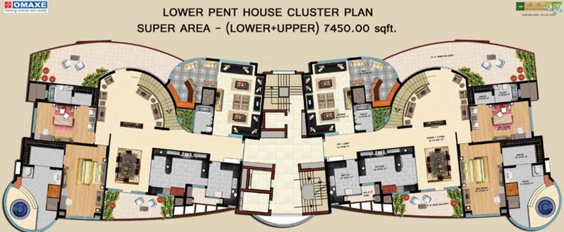  the-forest-spa Images for Cluster Plan of Omaxe The Forest Spa