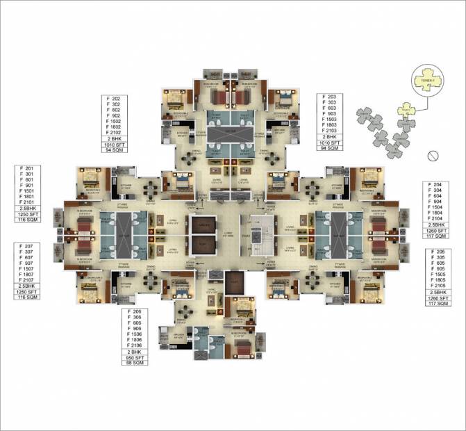  webcity Images for Cluster Plan of Mantri WebCity