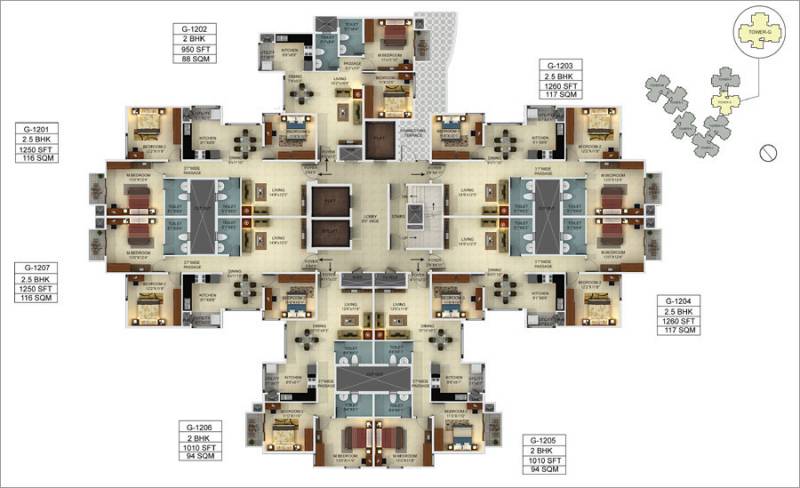  webcity Images for Cluster Plan of Mantri WebCity