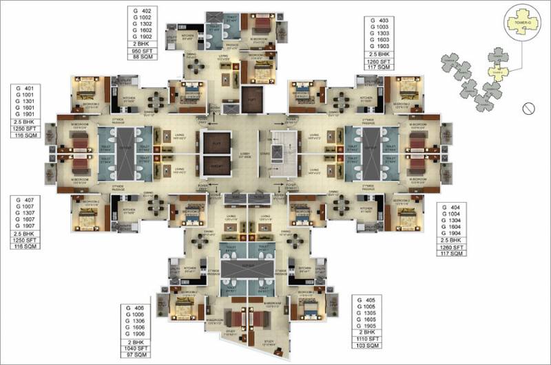  webcity Images for Cluster Plan of Mantri WebCity