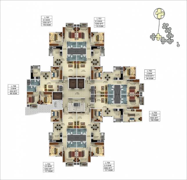  webcity Images for Cluster Plan of Mantri WebCity
