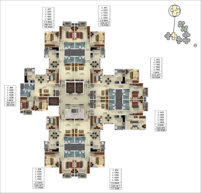  webcity Images for Cluster Plan of Mantri WebCity
