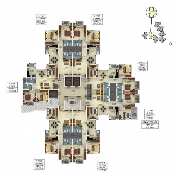  webcity Images for Cluster Plan of Mantri WebCity
