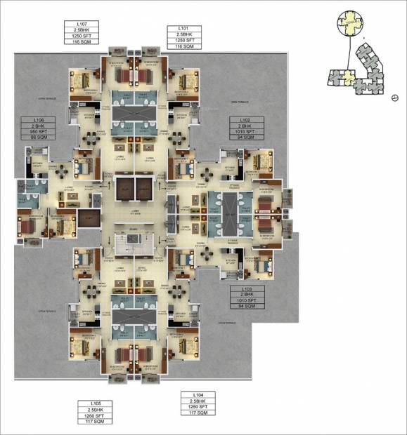  webcity Images for Cluster Plan of Mantri WebCity