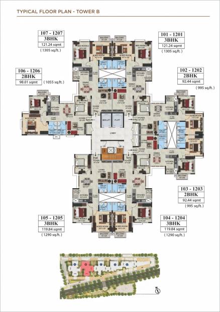 Images for Cluster Plan of Mantri WebCity