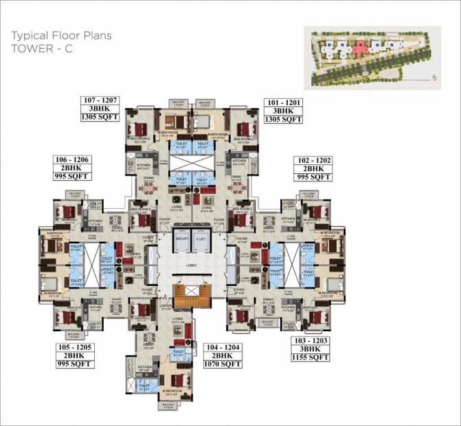Images for Cluster Plan of Mantri WebCity