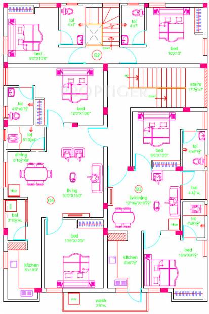 Images for Cluster Plan of Hitech Properties Kamala Homes