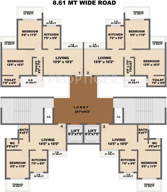 Images for Cluster Plan of Mahaavir Heights