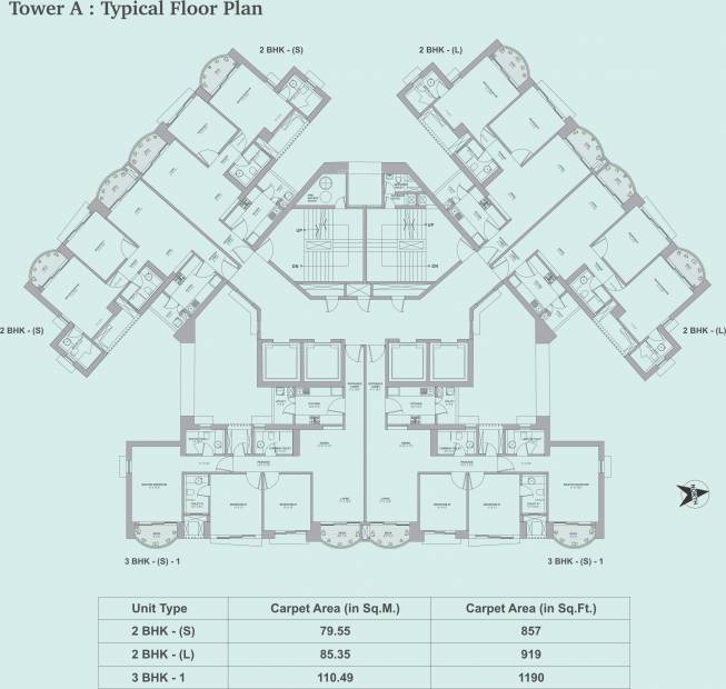  aveza Tower A Cluster Plan