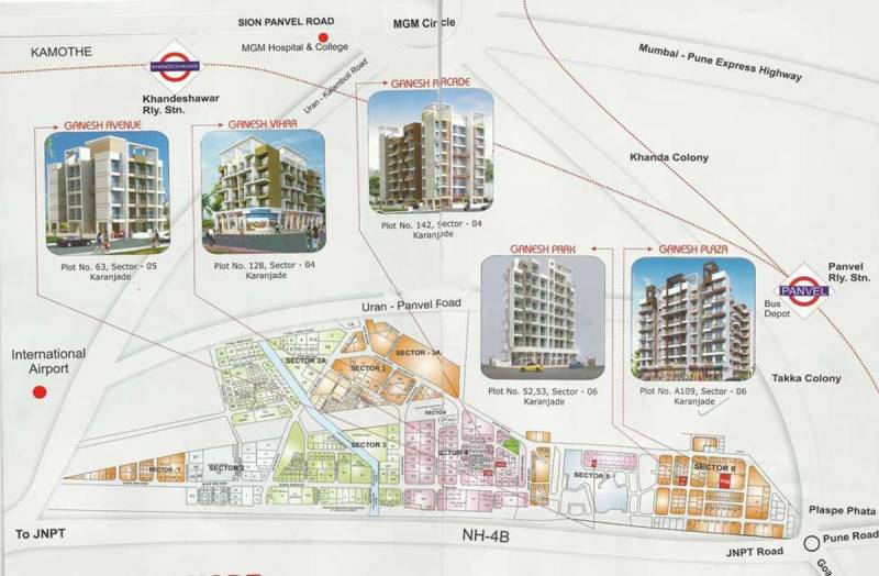 aansh-group ganesh-plaza Location Plan
