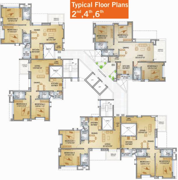 Images for Cluster Plan of Teerth Towers