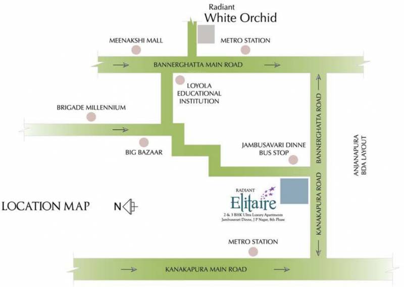  elitaire Images for Location Plan of Radiant Elitaire