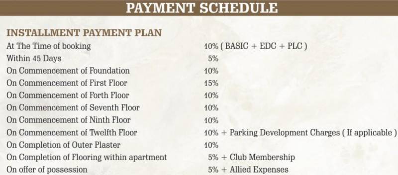 Images for Payment Plan of BDI Sunshine City