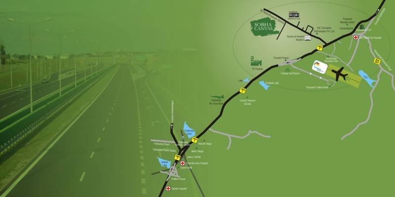 Images for Location Plan of Sobha Canvas