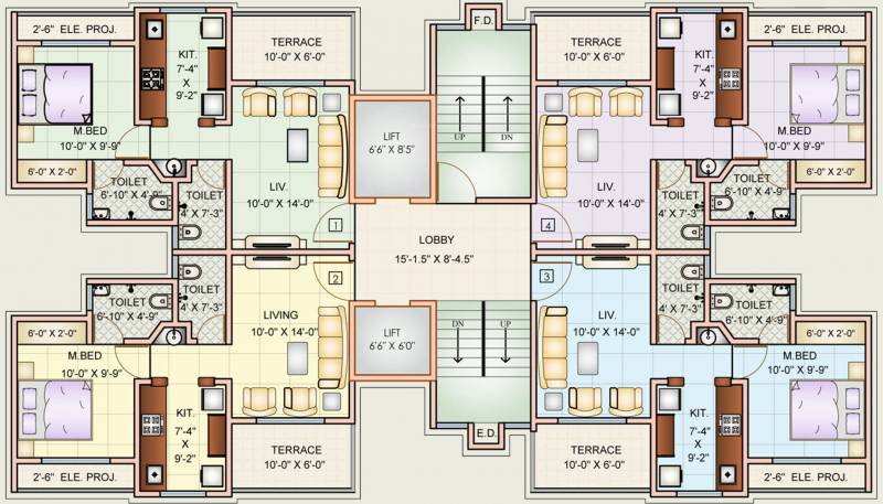  height Images for Cluster Plan of Charms Height