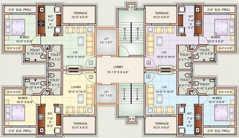 height Images for Cluster Plan of Charms Height
