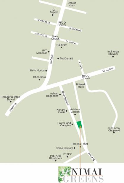  greens Images for Location Plan of Nimai Greens