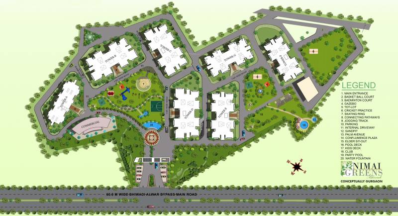  greens Images for Master Plan of Nimai Greens